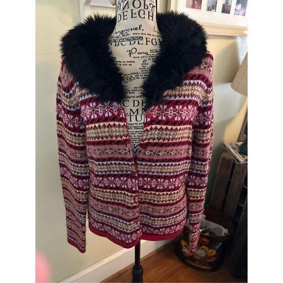 Vintage Harolds Nordic Cardigan Sweater - Picture 8 of 11